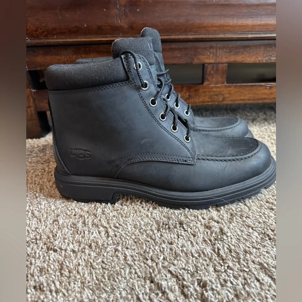 Men's UGG Biltmore Mid Boot in Black Leather